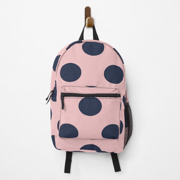 Item preview, Large NAVY BLUE & PINK POLKA DOTS designed and sold by RachelMacht.