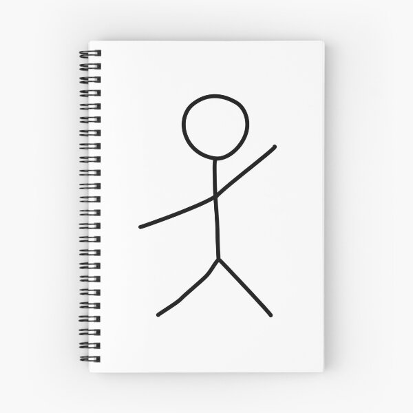 Item preview, Stick figure "Hello" black on white designed and sold by Matzi-MV.