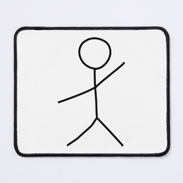 Item preview, Stick figure "Hello" black on white designed and sold by Matzi-MV.
