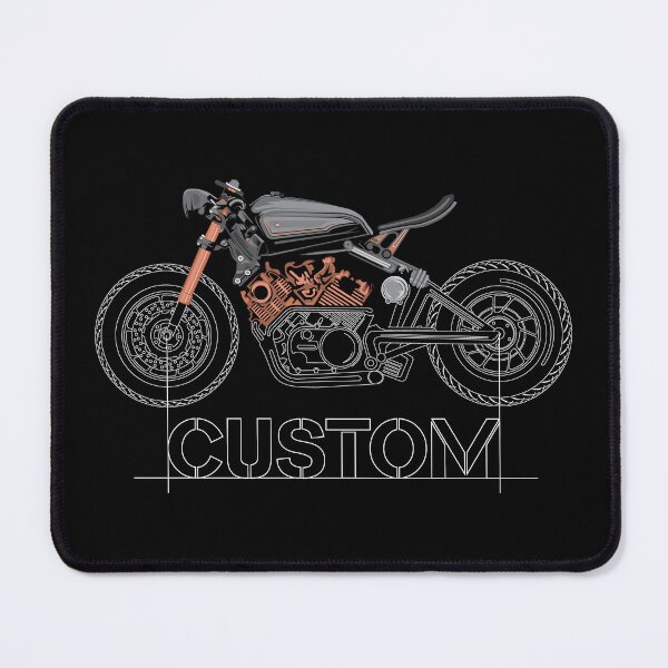 Item preview, Caferacer, motorcycle biker custom workshop drawing symbol logo designed and sold by AndreMi.