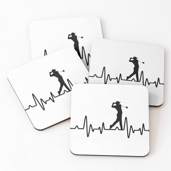 Item preview, Golf Golf Heartbeat T-Shirt designed and sold by KunstVision.