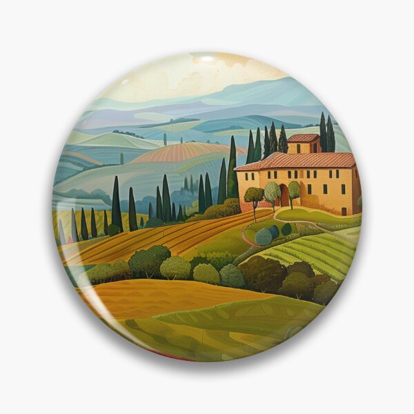 Item preview, Sunlit Tuscan Villa Overlooking Vibrant Rolling Hills designed and sold by nshaltiel.