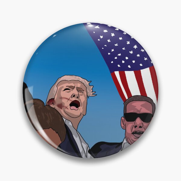 Item preview, Attempted Assassination of Donald Trump with American Flag designed and sold by GrizzlyCollective.