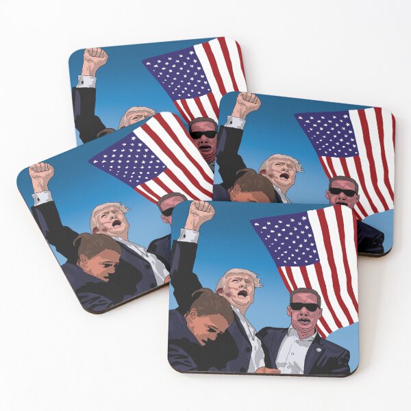Item preview, Attempted Assassination of Donald Trump with American Flag designed and sold by GrizzlyCollective.