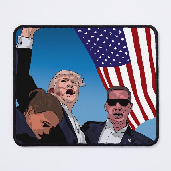 Item preview, Attempted Assassination of Donald Trump with American Flag designed and sold by GrizzlyCollective.
