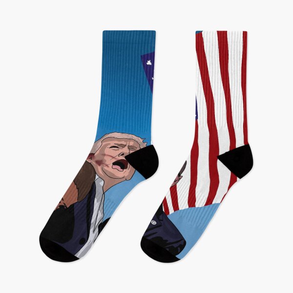 Item preview, Attempted Assassination of Donald Trump with American Flag designed and sold by GrizzlyCollective.