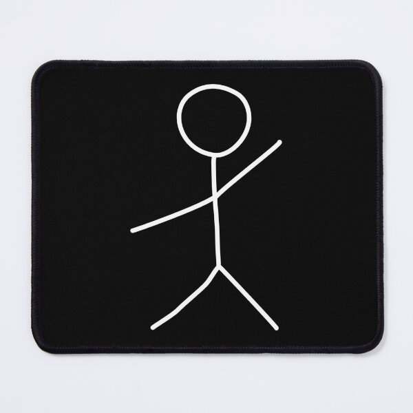 Item preview, Stick figure "Hello" white on black designed and sold by Matzi-MV.