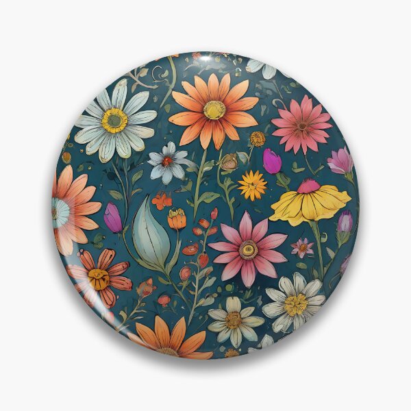 Item preview, Vintage Field of Flowers Floral Pattern designed and sold by MadnessEnvelope.