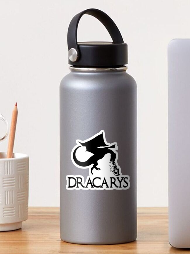 Aperçu 1 sur 3. Sticker avec l'œuvre Dracarys Noir créée et vendue par BomPom.