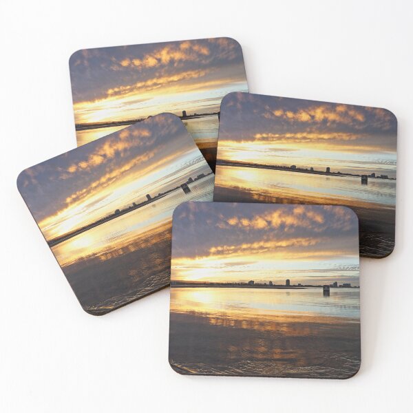 Item preview, Golden sunset over the Gold Coast Broadwater  designed and sold by NJH110.