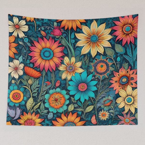 Item preview, Beautiful Field of Flowers Floral Pattern designed and sold by MadnessEnvelope.