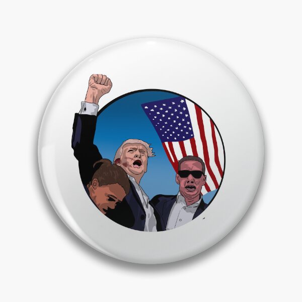 Item preview, Attempted Assassination of Trump with Flag Logo designed and sold by GrizzlyCollective.