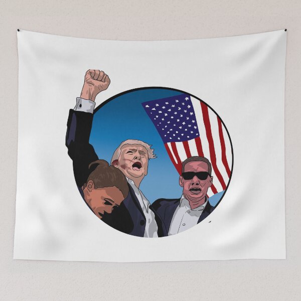 Item preview, Attempted Assassination of Trump with Flag Logo designed and sold by GrizzlyCollective.