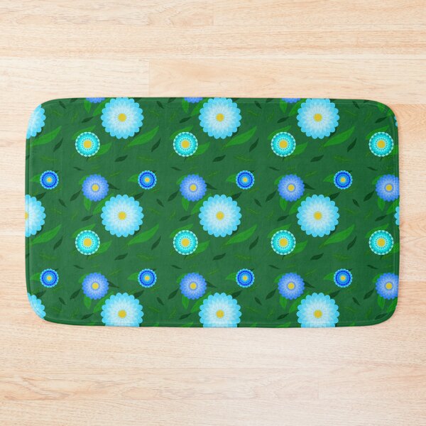 Item preview, Blue Flowers and Green Leaves  designed and sold by JaygiesDesign.