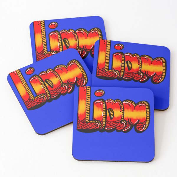 Item preview, Liam popular boys and men name Red and yellow web graffiti bubble letters Personalized Custom Name gift ideas for Liam designed and sold by Artonmytee.