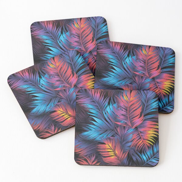Item preview, Colorful leaves.Neon colors. Fern leaf, palm leaf designed and sold by MagelliShop.