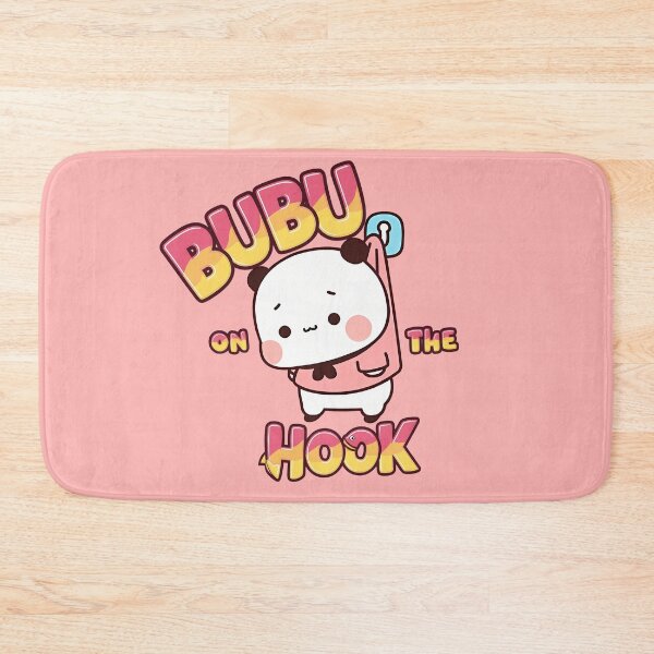 Item preview, Bubu on the Hook | Adorable Panda Character | Kawaii Art Print | Cute Home Decor | Bubu Dudu Series designed and sold by FEBRICAST.