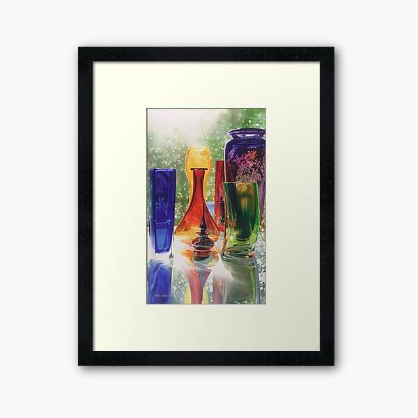 Item preview, "Sundance" Art Glass Watercolor Painting designed and sold by PaulJacksonArt.