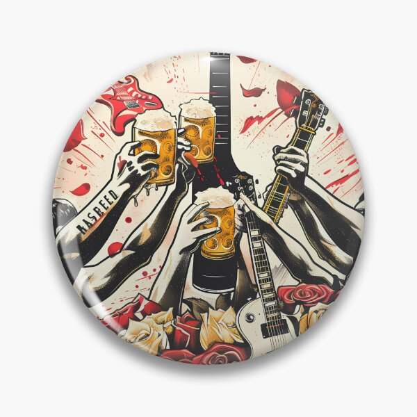 Item preview, “Guitar Vibes & Beer Cheers” designed and sold by Art-Vortex-fr.