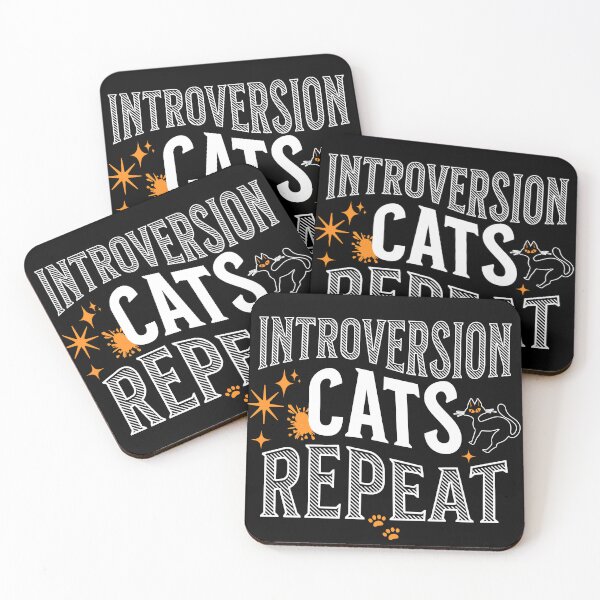 Item preview, Introversion, cats, repeat designed and sold by justine-bmw.