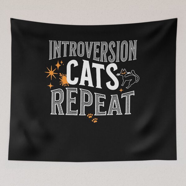 Item preview, Introversion, cats, repeat designed and sold by justine-bmw.