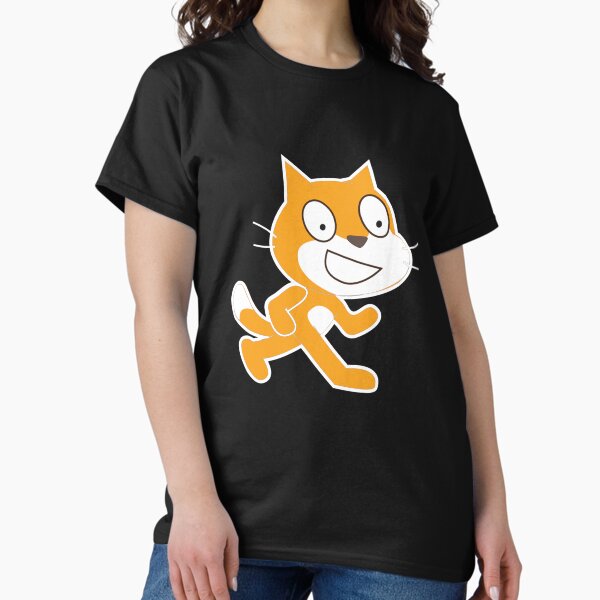 Item preview, Official Scratch White Outline Mascot T-Shirt designed and sold by Rainwater Merch.