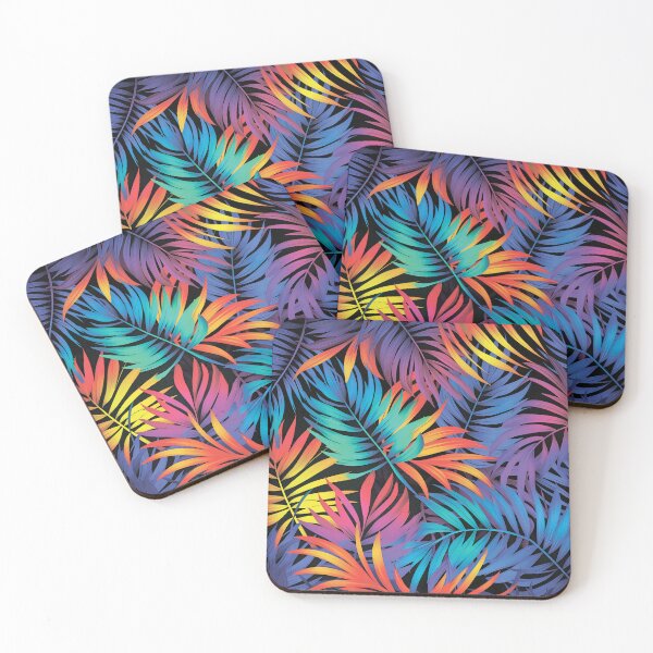 Item preview, Colorful leaves.Neon colors. Fern leaf, palm leaf designed and sold by MagelliShop.