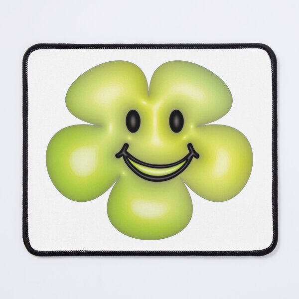 Item preview, 3d green flower smiley face. designed and sold by MiMee4451.