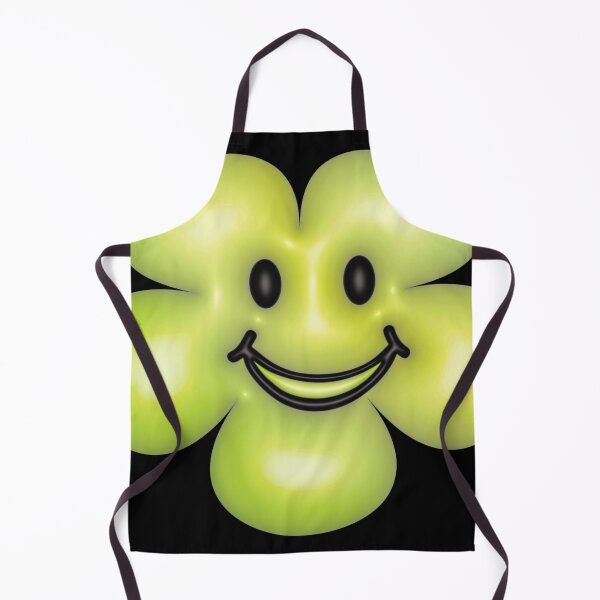 Item preview, 3d green flower smiley face. designed and sold by MiMee4451.