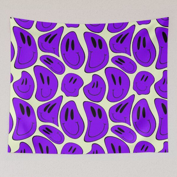 Item preview, Trippy Melting Smiley Face purple designed and sold by SoulRising.