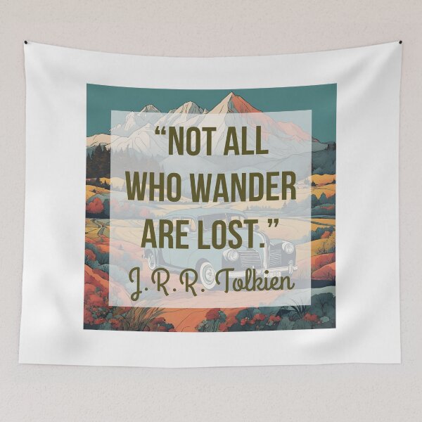 Item preview, Travel Quote by J.R.R. Tolkien designed and sold by tmachtan.