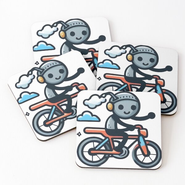 Item preview, Happy Stickman Cyclist designed and sold by StickyGuys.