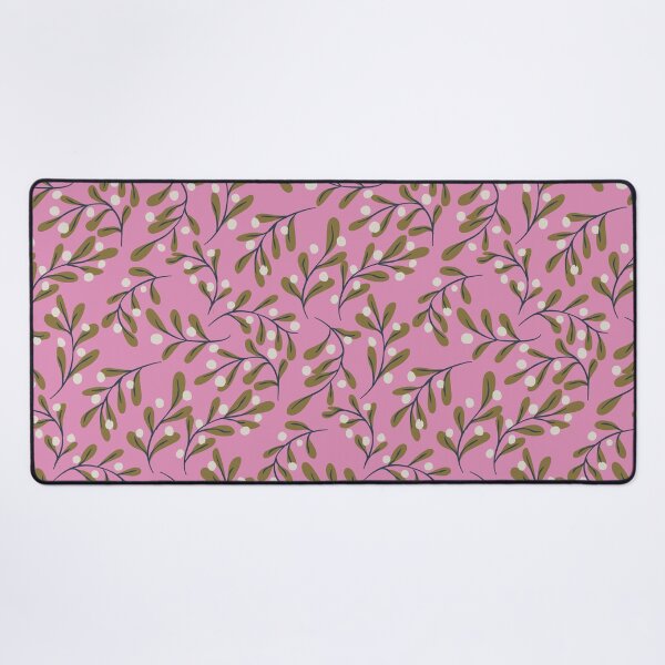 Item preview, Modern Pink Mistletoe designed and sold by aneladesigns.