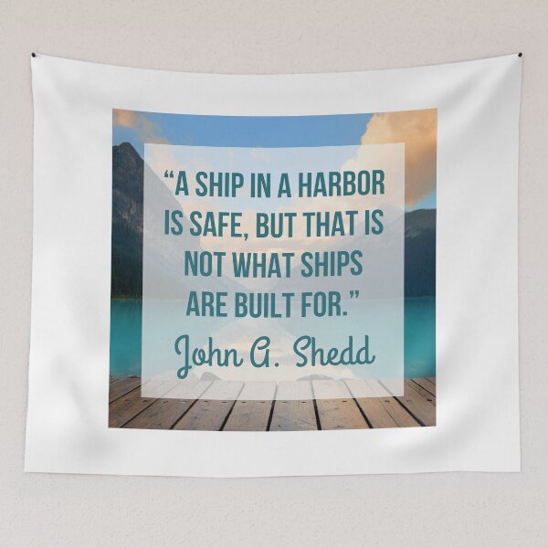 Item preview, Travel Quote by John A. Shedd designed and sold by tmachtan.