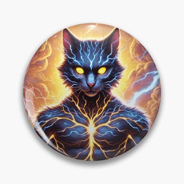 Item preview, Electric Storm Cat with Thunderous Power designed and sold by TeslaSt0re.