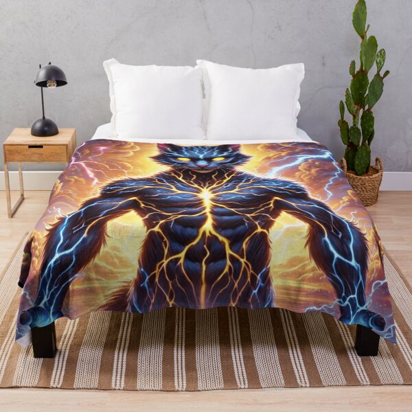 Item preview, Electric Storm Cat with Thunderous Power designed and sold by TeslaSt0re.