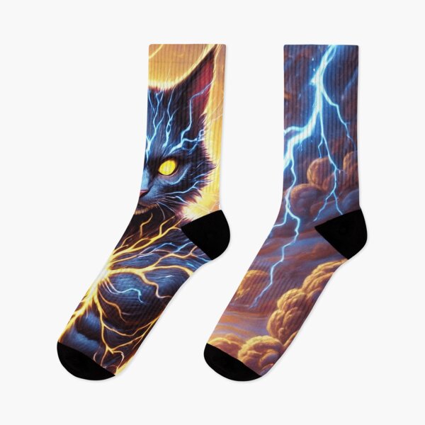 Item preview, Electric Storm Cat with Thunderous Power designed and sold by TeslaSt0re.