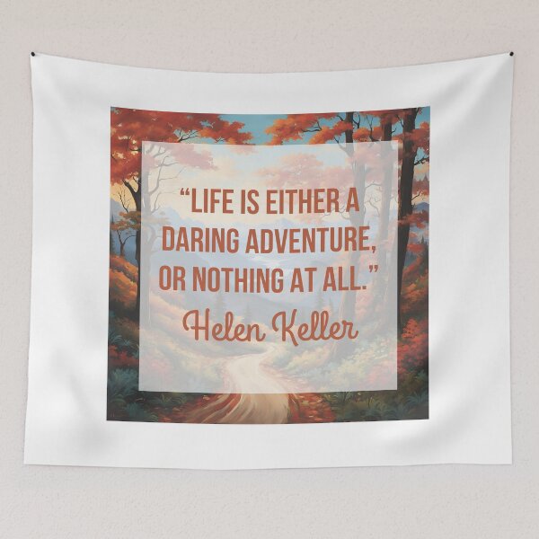 Item preview, Travel Quote by Helen Keller designed and sold by tmachtan.