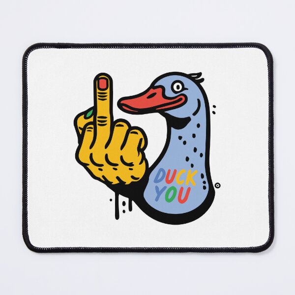 Item preview, Duck You - Edgy Cartoon Duck with a Bold Attitude designed and sold by KARTICK DUTTA.