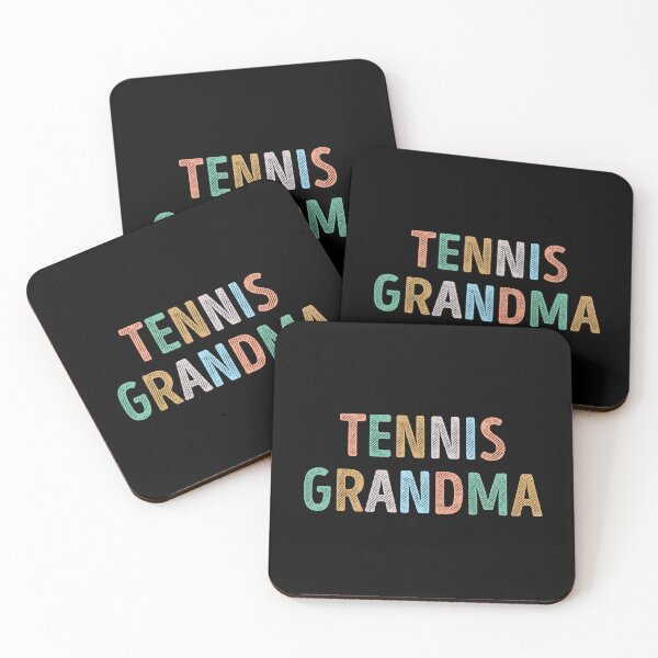 Artikelvorschau, Bunte Typografie Tennis Oma entworfen und verkauft von RareBunny.