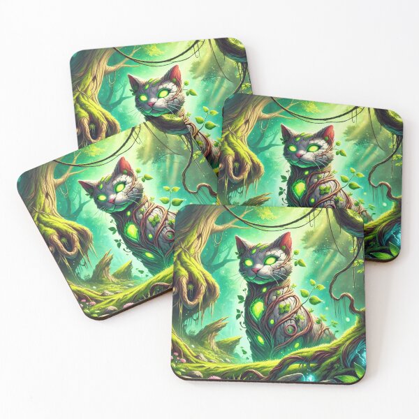 Item preview, Earth Elemental Cat in Enchanted Forest designed and sold by TeslaSt0re.