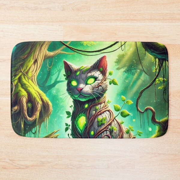 Item preview, Earth Elemental Cat in Enchanted Forest designed and sold by TeslaSt0re.