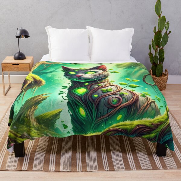 Item preview, Earth Elemental Cat in Enchanted Forest designed and sold by TeslaSt0re.