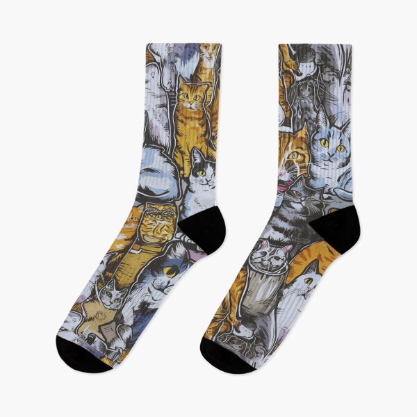 Item preview, Street Cats patterns designed and sold by lorenzoha.