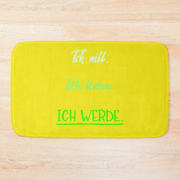 Artikelvorschau, Ich will. Ich kann. Ich werde. - grün gelb entworfen und verkauft von shamrock-illus.