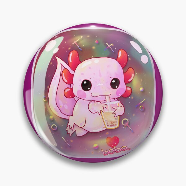 Item preview, Cute Axolotl Boba Crystal  designed and sold by lazarosdesign.