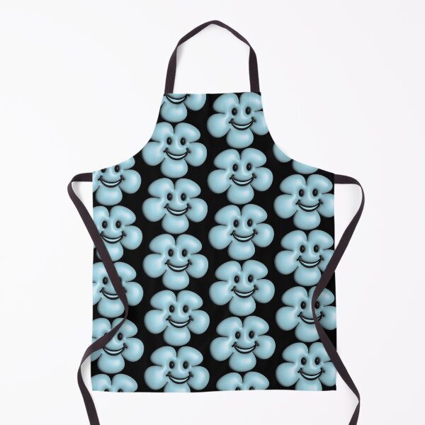 Item preview, 3d blue flower smiley face, cute small blue flowers. designed and sold by MiMee4451.