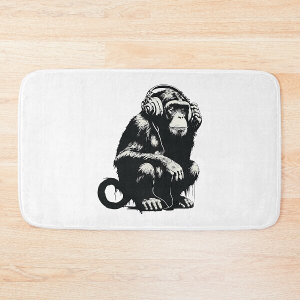 Item preview, Banksy DJ Monkey Thinker with Headphones designed and sold by hamishby.