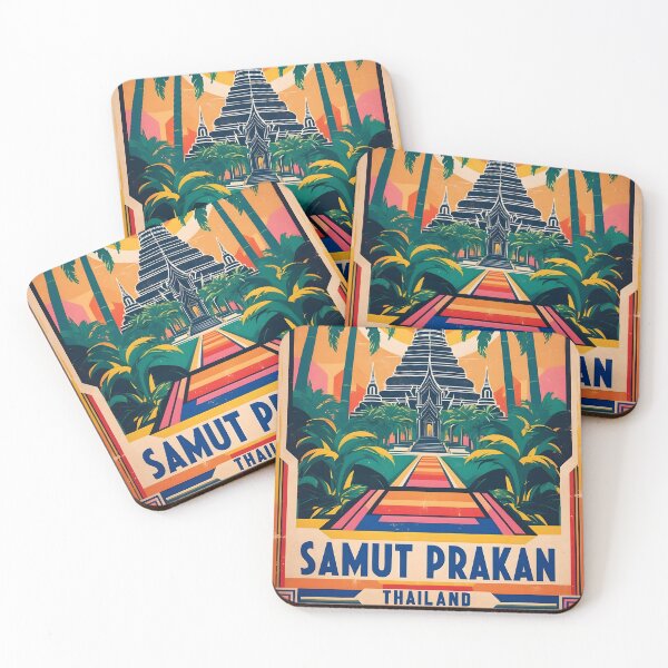Item preview, Samut Prakan Thailand Vintage Travel Tourism designed and sold by TravelersGems.