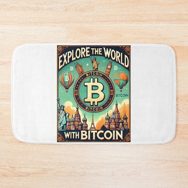 Artikelvorschau, Entdecken Sie die Welt mit Bitcoin BTC Crypto Design entworfen und verkauft von NoCompetition.